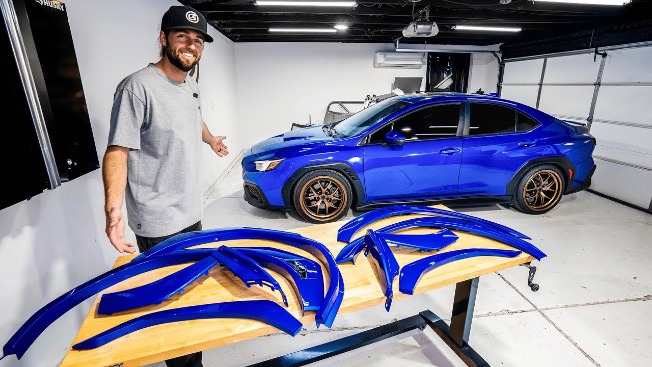 Установка крыльев в цвет Subaru WRX VB 2022+