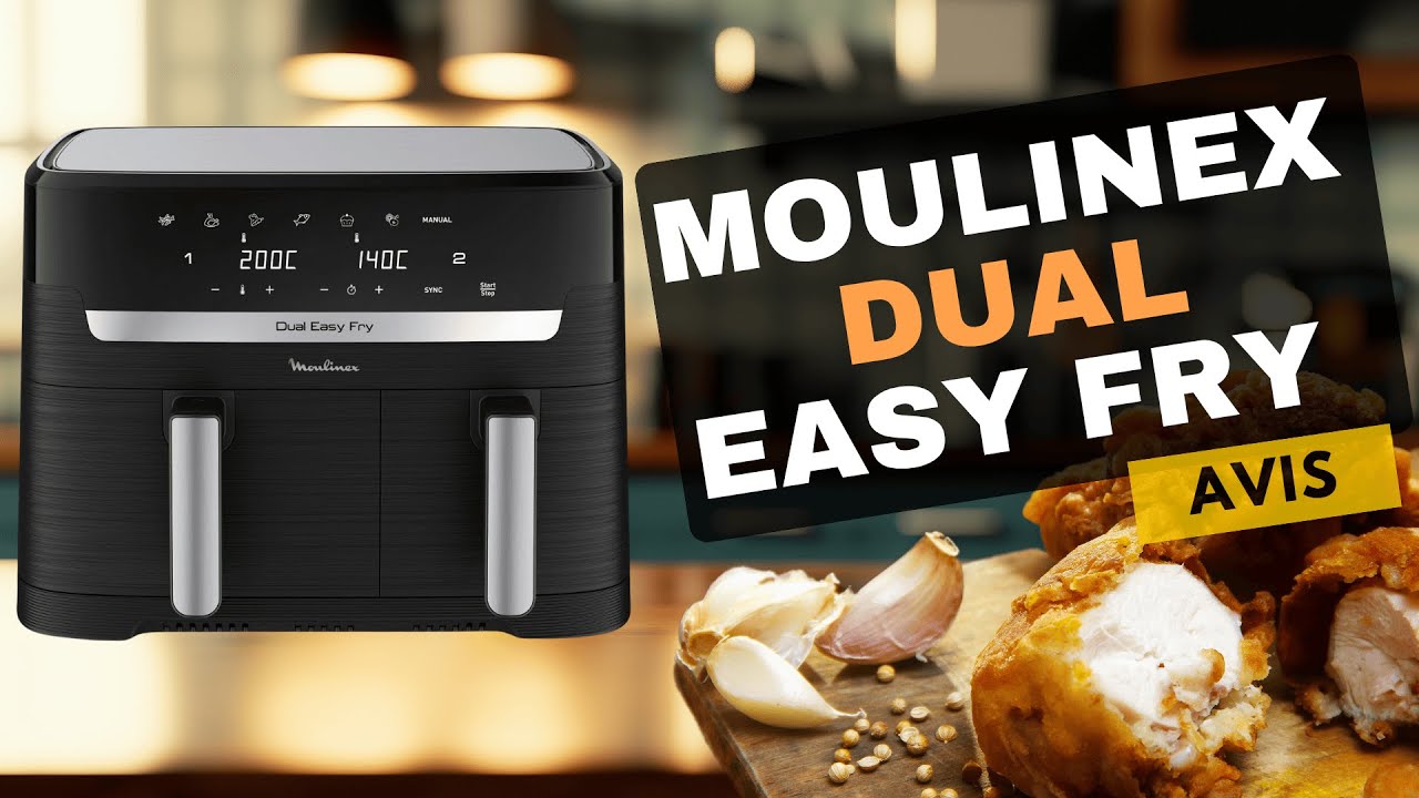 Notre Avis sur le  Dual Easy Fry XXL  : Un Air Fryer Moulinex à double compartiments !