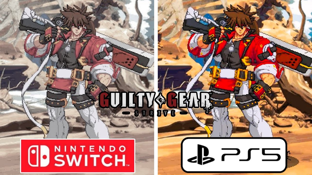 Guilty Gear Strive PS5 vs Nintendo Switch Graphics Comparison