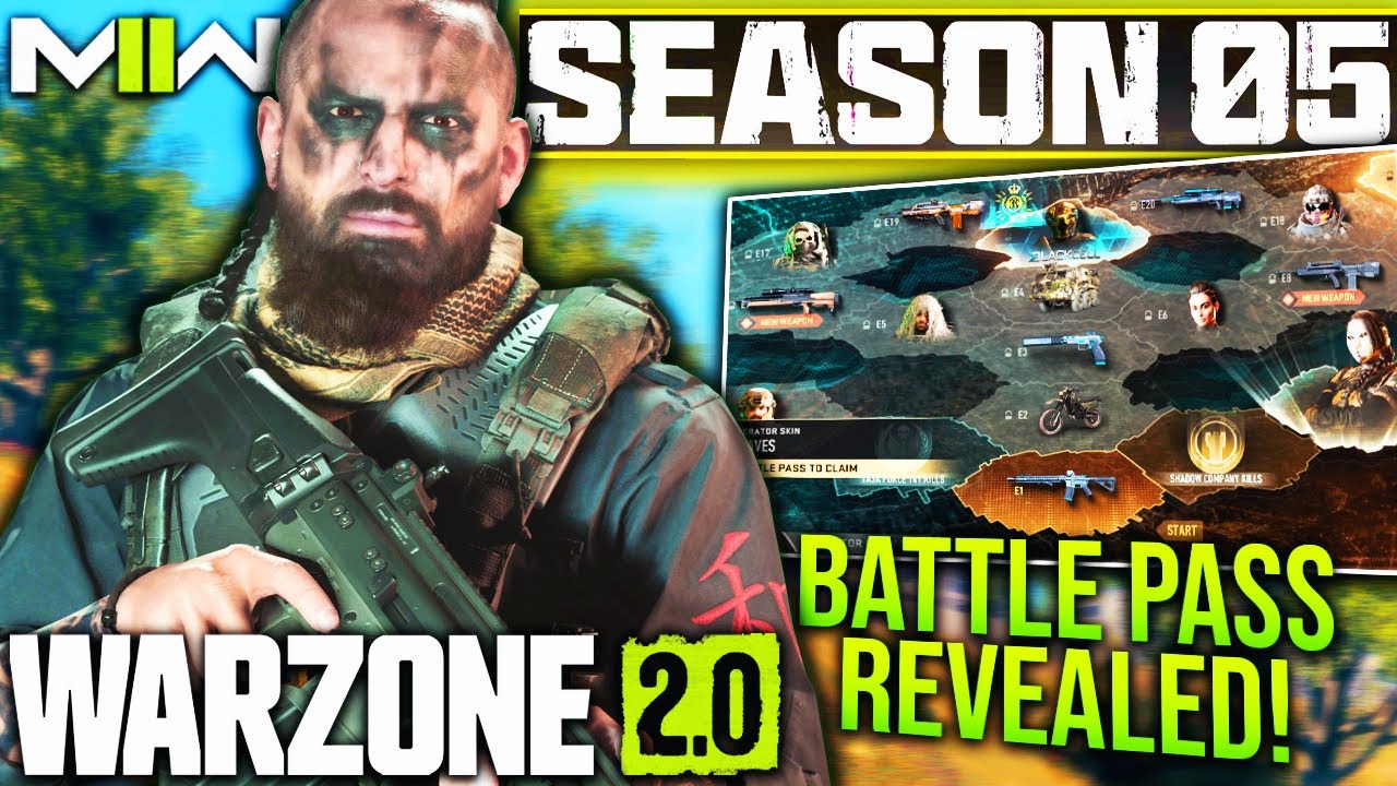 WARZONE: SEASON 5 BATTLE PASS REVEALED! New Weapons, Blackcell Upgrade, & More! (MW2 Season 5)