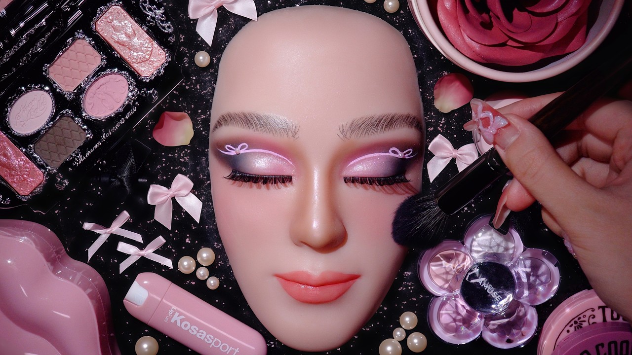 ASMR Top 10 Most Popular Easy Makeup Tutorials for Beginners 🎀 ASMR maquiagem satisfatória no talki