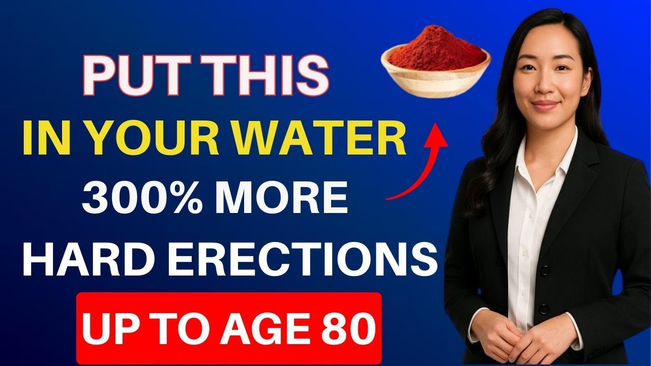 Men Over 50: STOP Drinking Plain Water! Add THIS for Max Nitric Oxide and Rock-Solid Erections...!