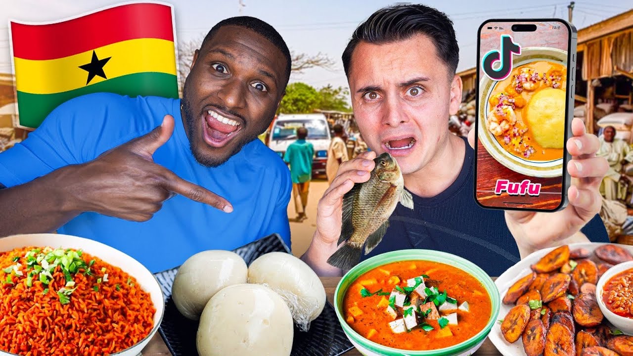 Ich zeige @the.franklin zum ERSTEN MAL AFRIKANISCHES ESSEN! (Wird er es mögen?)