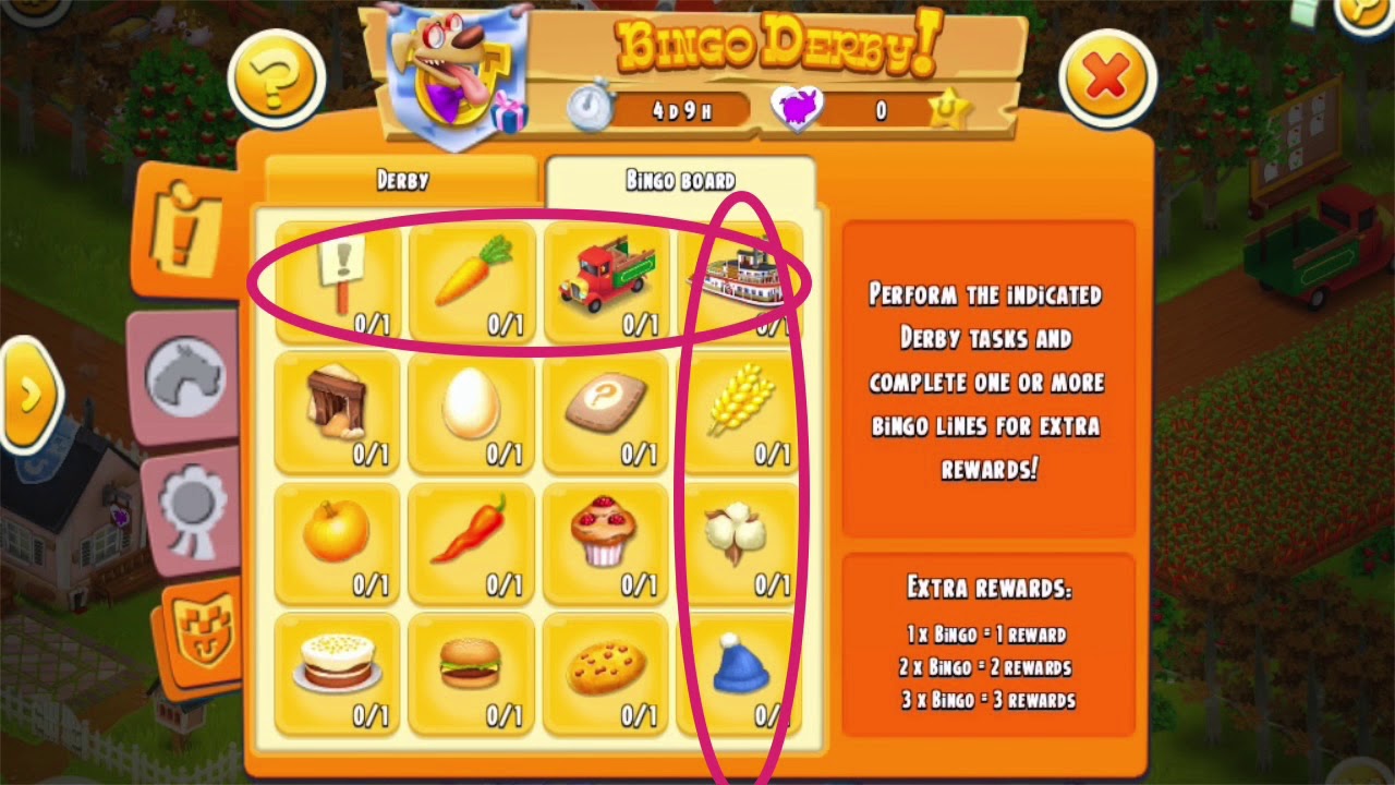 Hay Day :  Bingo Tutorial