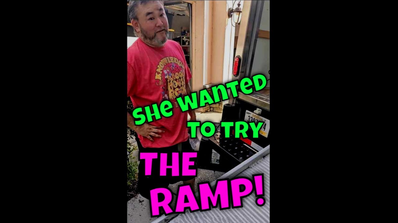 Ana wanted to try the ramp!