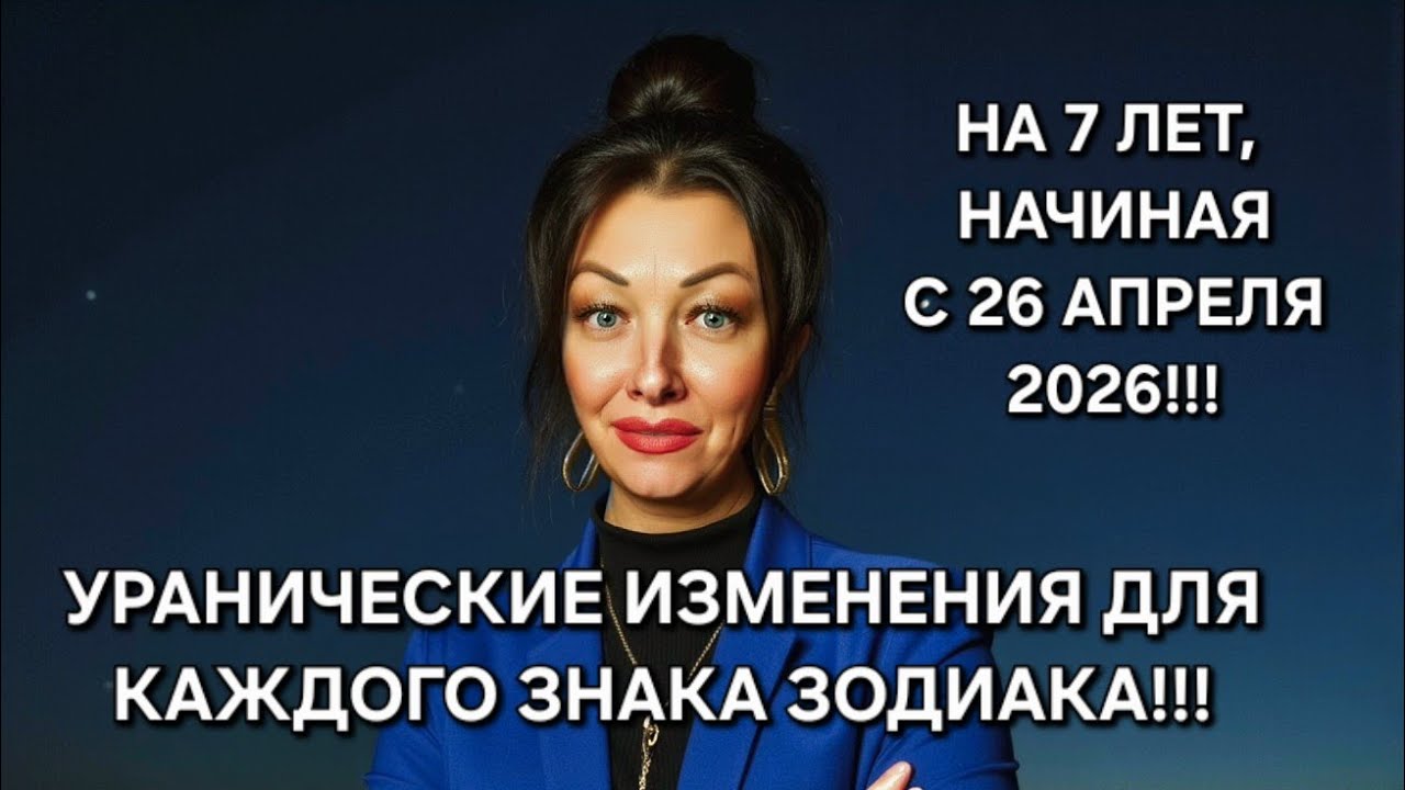 УРАН ИЗМЕНИТ ЖИЗНЬ КАЖДОГО с 26 апреля 2026!⚡️АНАЛИЗ ВСЕХ ЗНАКОВ ЗОДИАКА!!! Анастасия Григорян