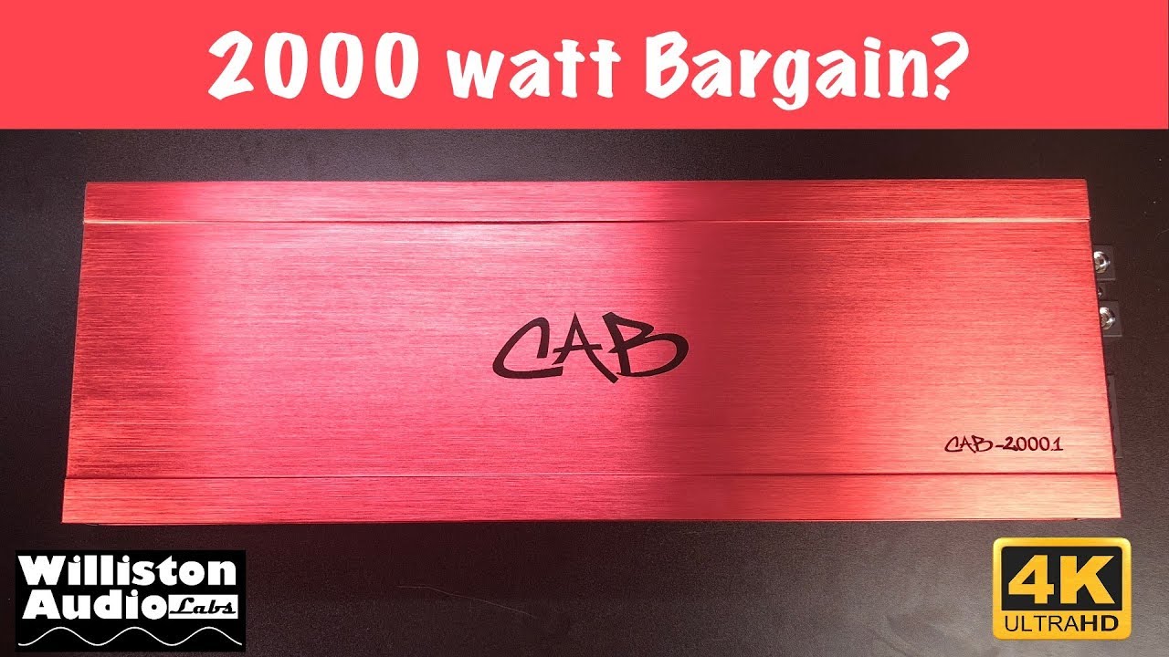 Car Audio Bargain CAB-2000.1 Amp Dyno Test and Review (4K)