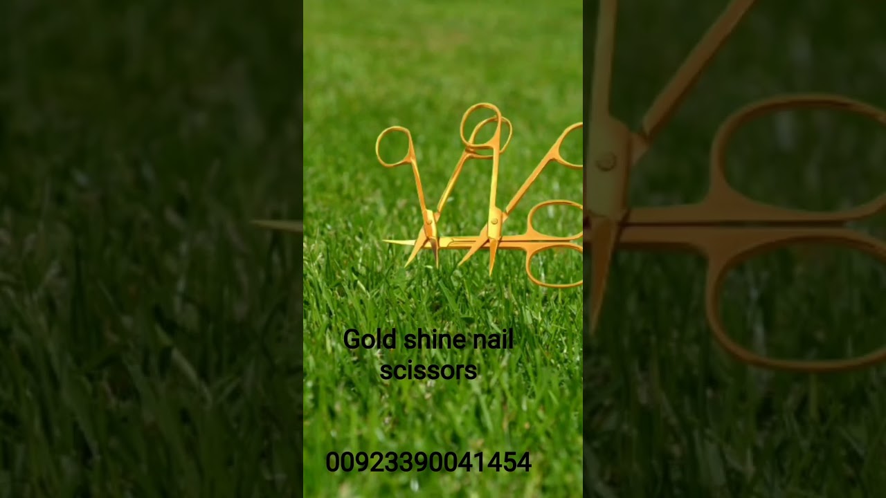 Nail Scissors Gold shine 