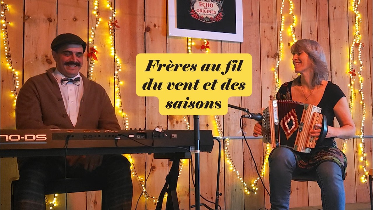 Musique traditionnelle québécoise | Frères au fil du vent et des saisons – Duo accordéon & piano
