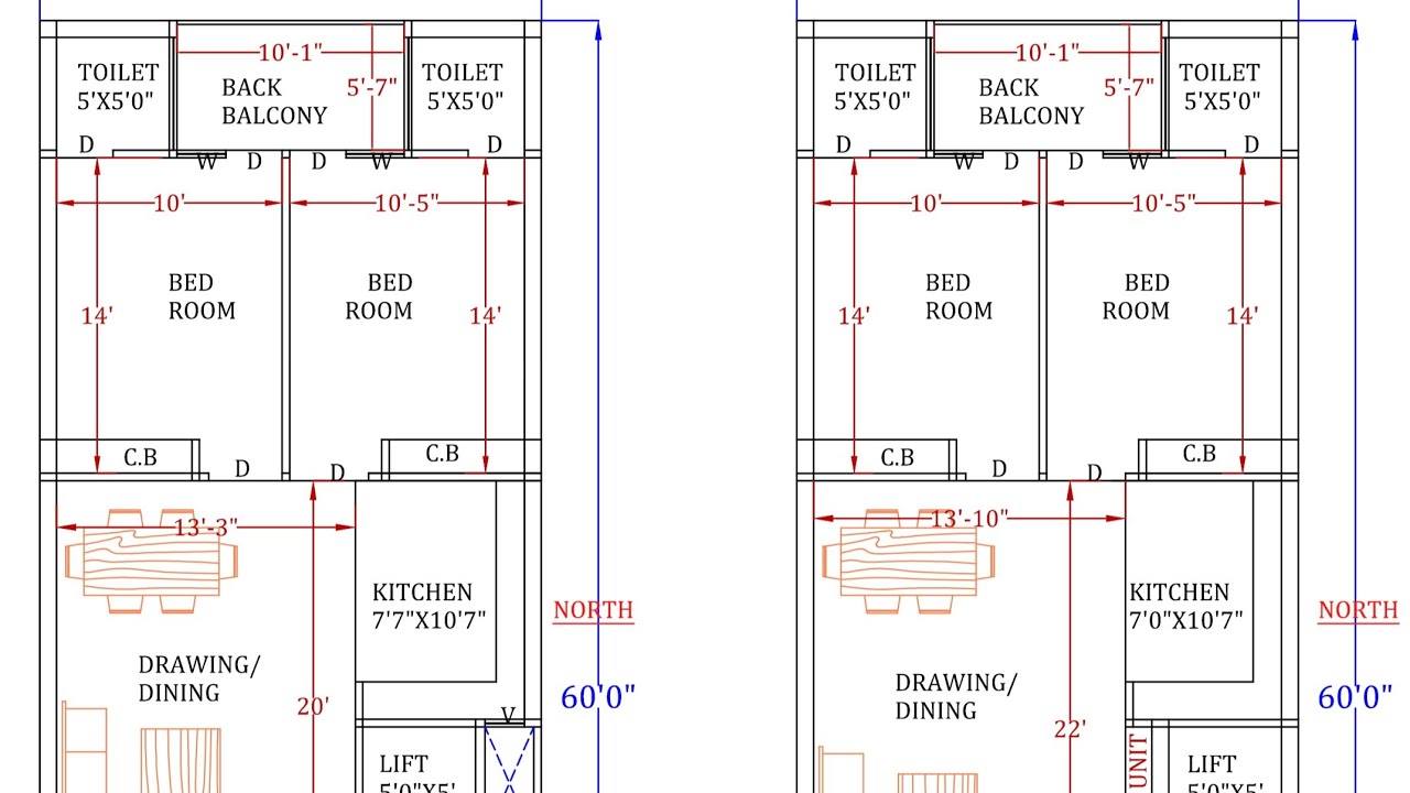 22x60 || 147 Gaj || 3BHK || FIRST FLOOR HOUSE PLAN