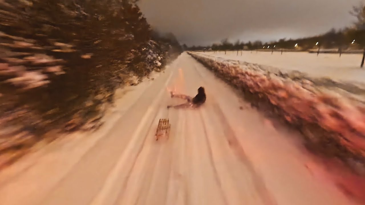 We Tied A Sled To A Car At 70kp/h... BIG MISTAKE