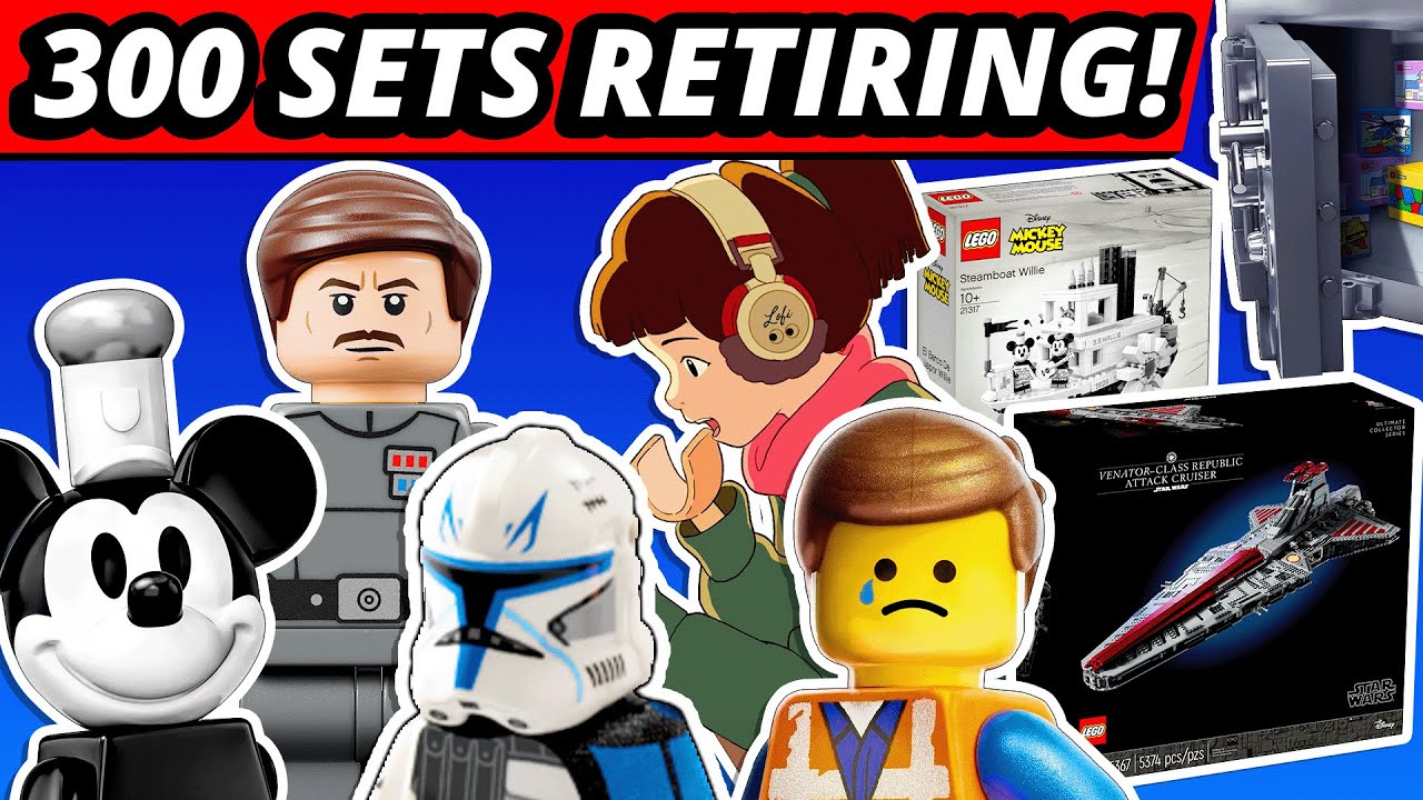 LEGO NEWS! 300+ Sets Retire?! UCS Venator! Marvel CMF Hack?! Lofi Girl?! LEGO Masters Jr!
