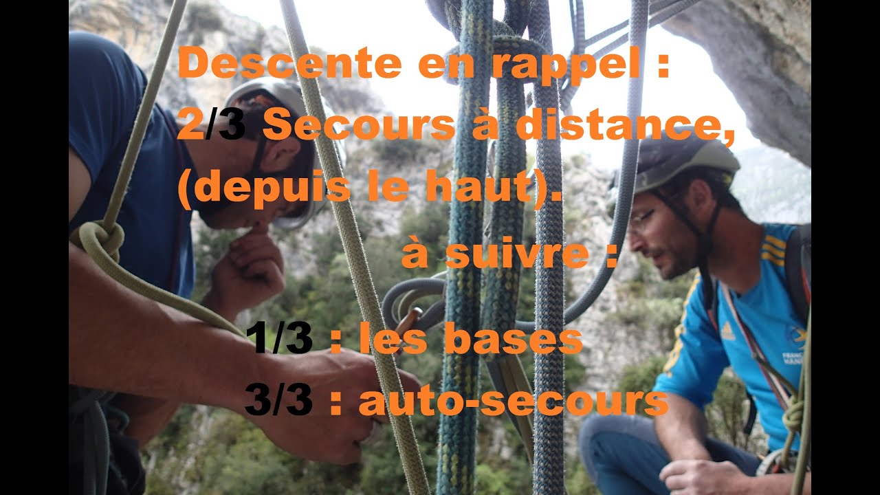 Descente en rappel Episode 2/3 : Sauvetage depuis le haut.