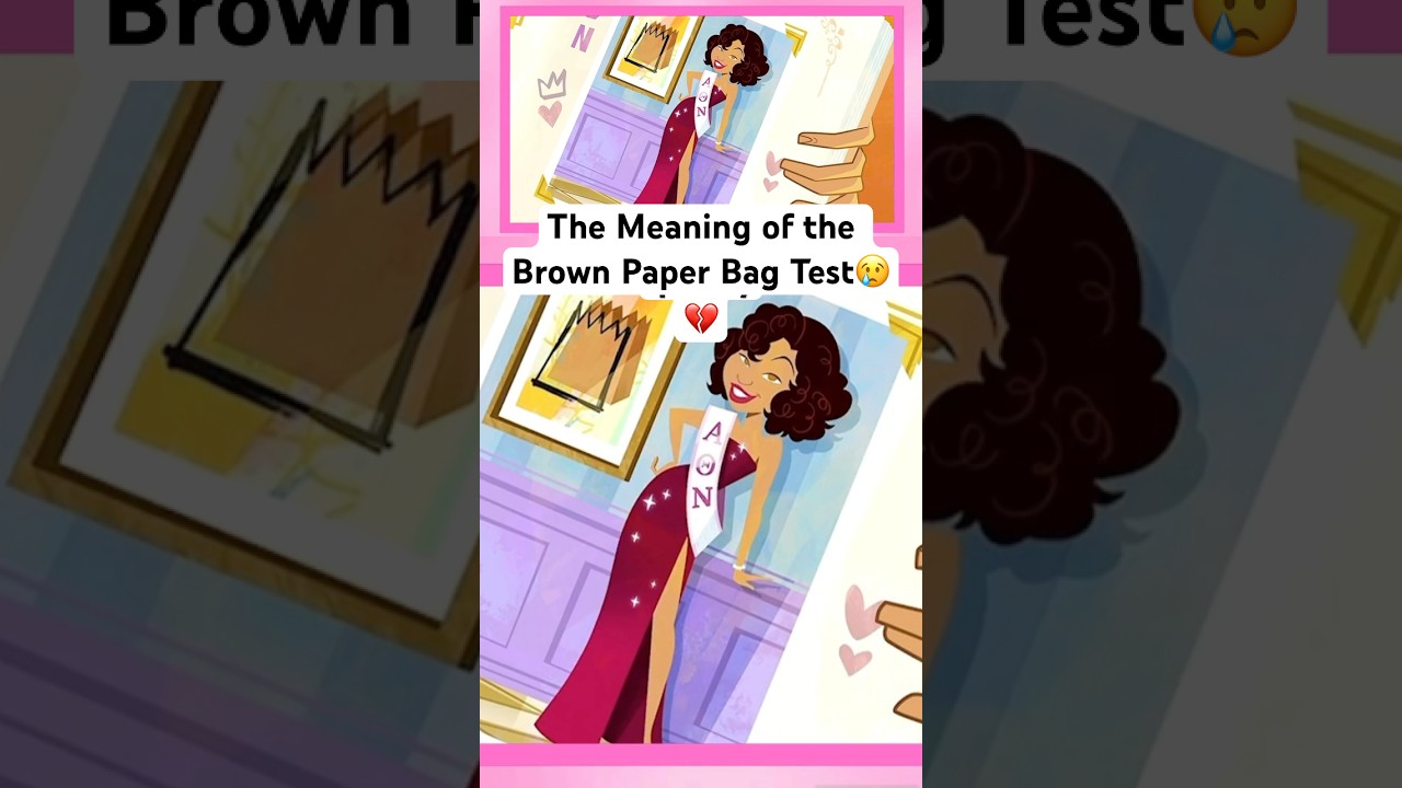 The Proud Family calls out the Brown Paper Bag Test #theproudfamily #theshadeofitall #brownpaperbag