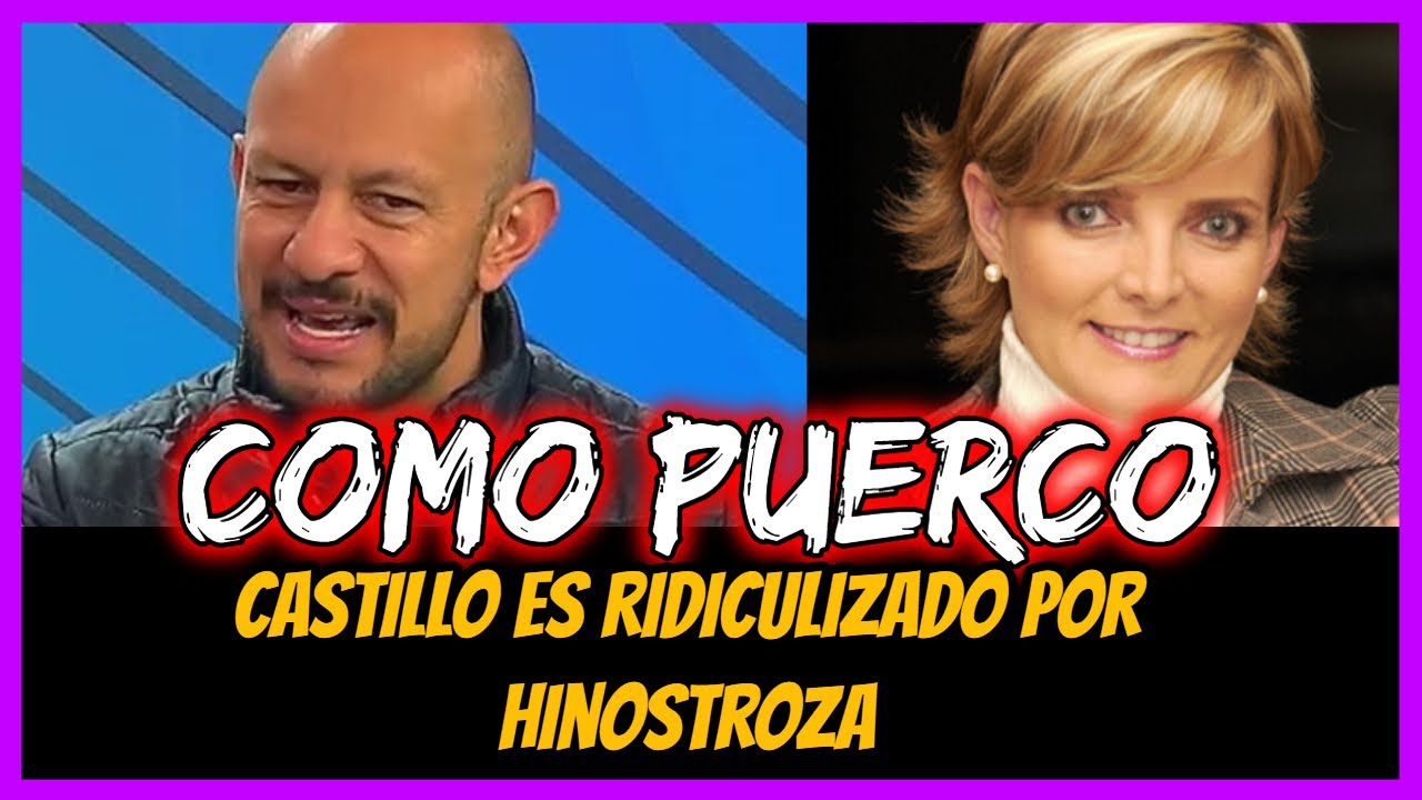 Como puerco.  Castillo es ridiculizado por Hinostroza