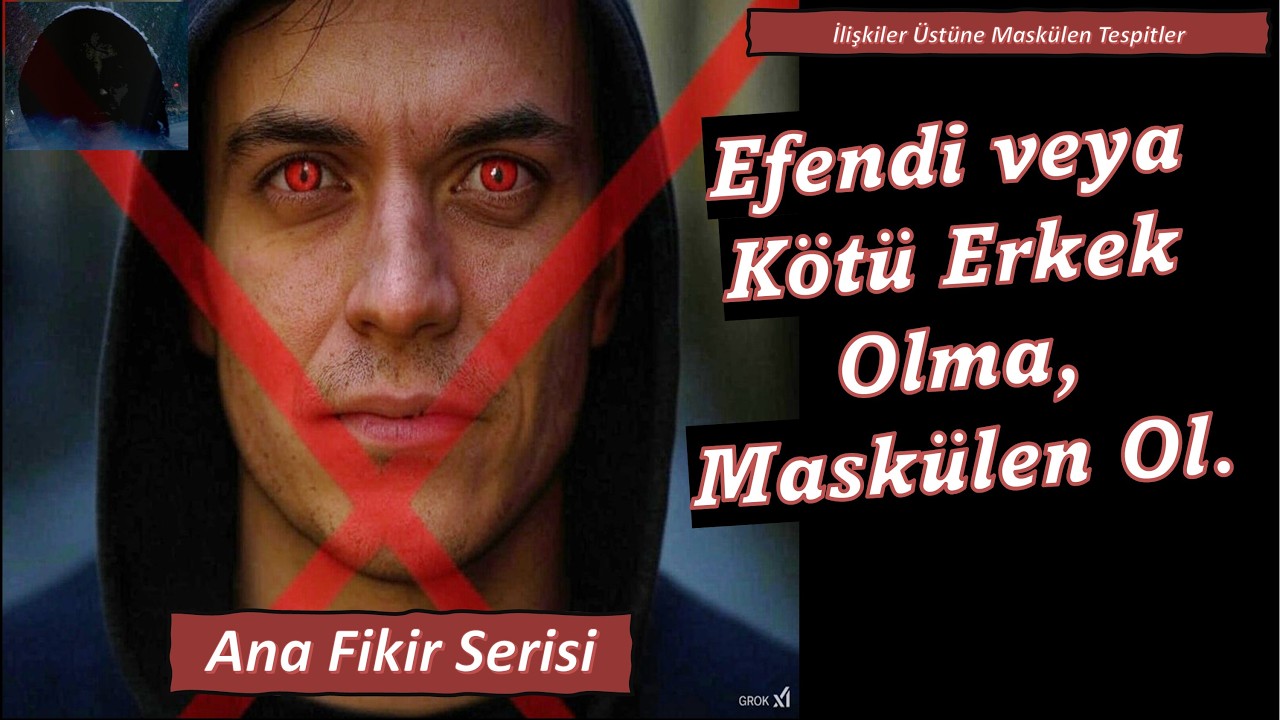 Efendi veya Pi&ccedil; Erkek Değil, Mask&uuml;len Olun.