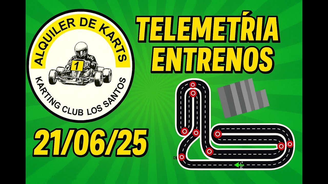 Karting Club Los Santos - Entrenos - Telemetría - 21/06/2025