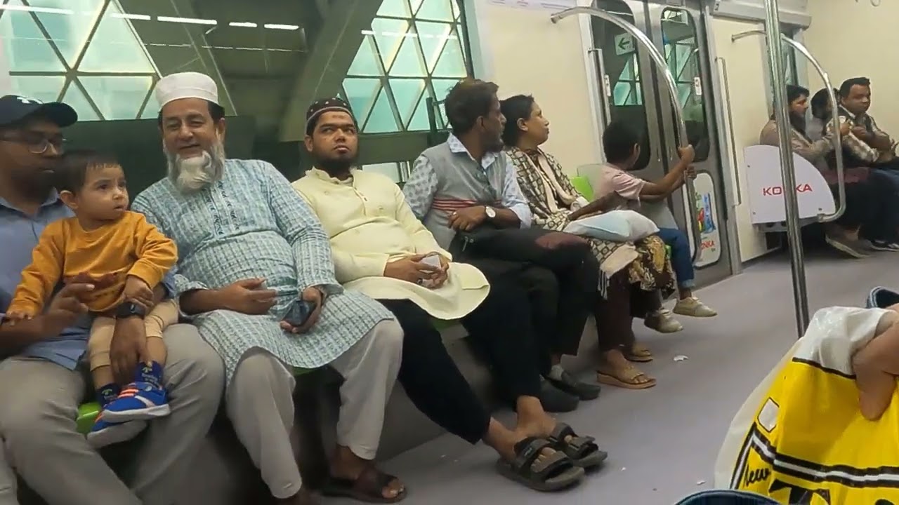 মতিঝিল থেকে মিরপুর ১০ এ মেট্রোরেলে যাত্রার অভিজ্ঞতা