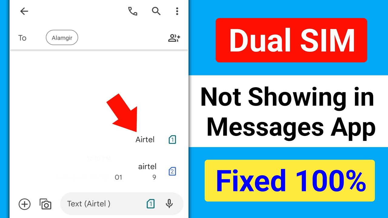 Dual SIM Option Missing From Message App || Change Default SIM for Message in Android