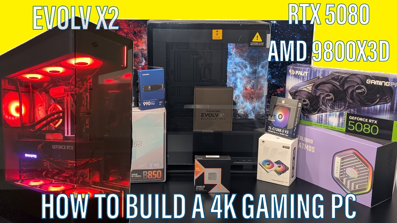 Building the ULTIMATE 4K Gaming PC with RTX 5080 & AMD 9800X3D!