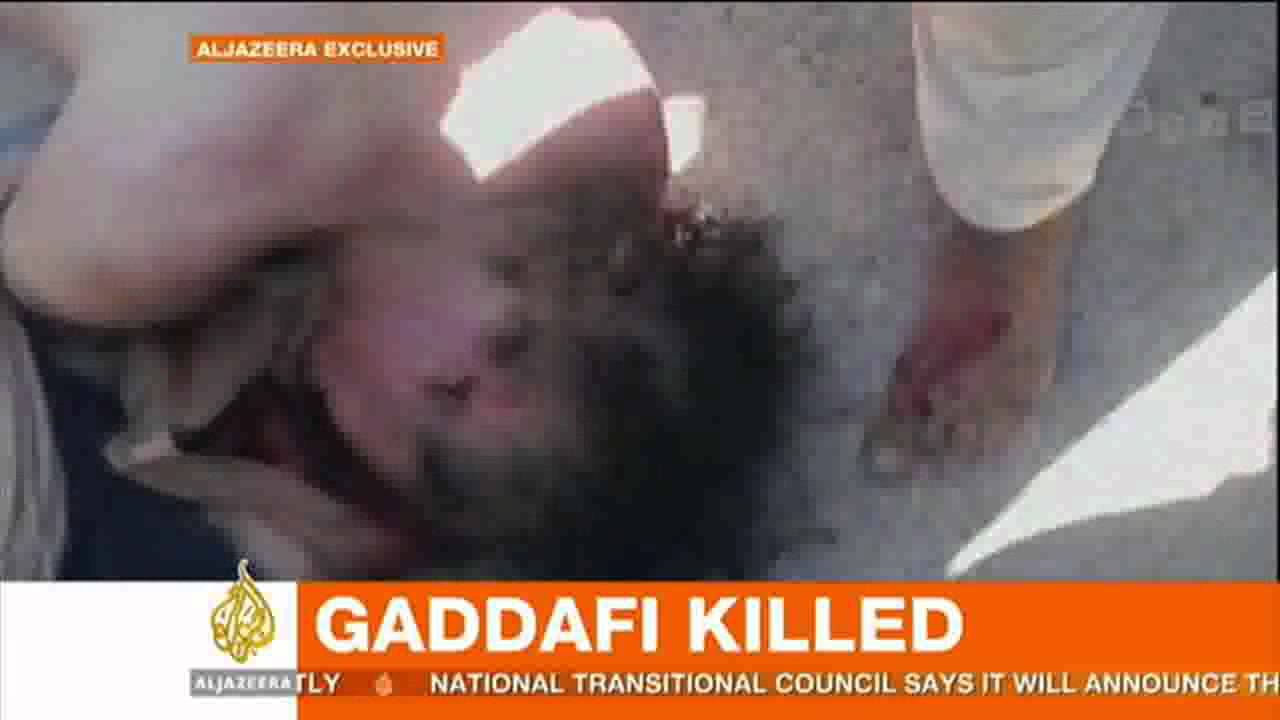 (18+) Al Jazeera: Muammar Gaddafi dead - video