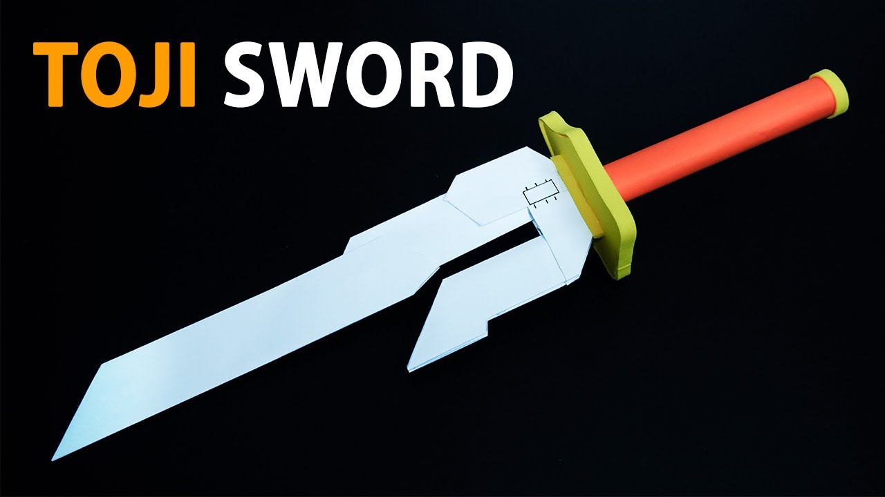 How To Make Toji Sword With Paper  DIY Toji Fushiguro Inverted Spear Of Heaven  Jujutsu Kaisen