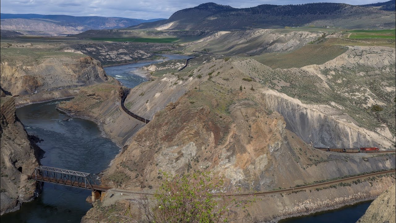 The Black Canyon - CN and CPKC's Most Scenic Spot in the Thompson River Canyon