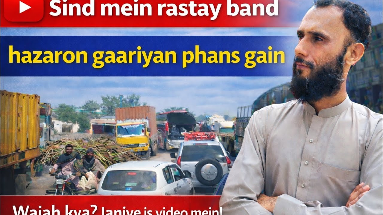 Sindh Mein Rastay Band | Hazaron Gaariyan Phans Gayin | Wajah Kya Hai?@ncvlogs-y7h 
