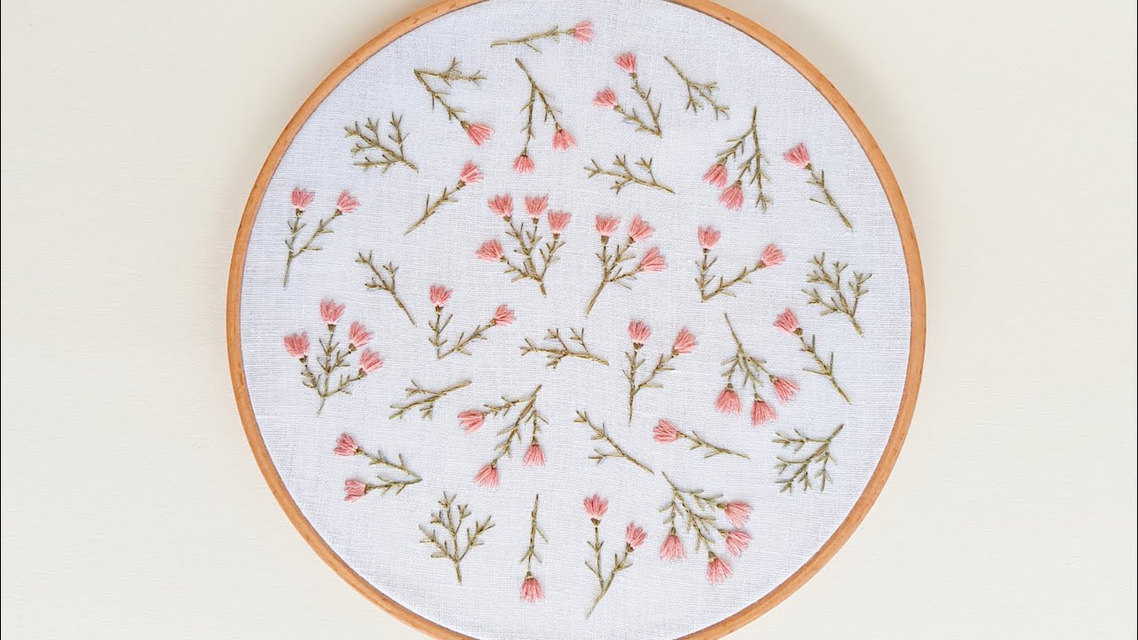 Wildflowers embroidery // Hand embroidery tutorial for beginners
