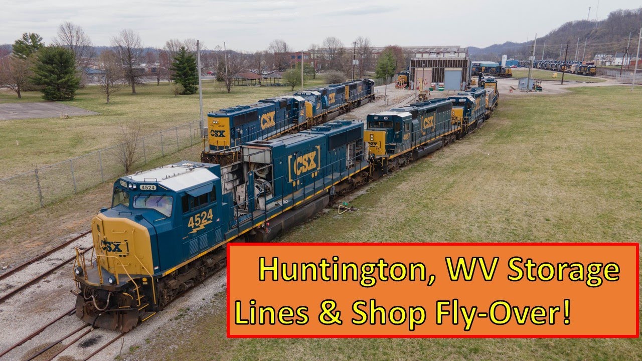 Wings over Huntington, West Virginia! More stored, and a few project locomotives!