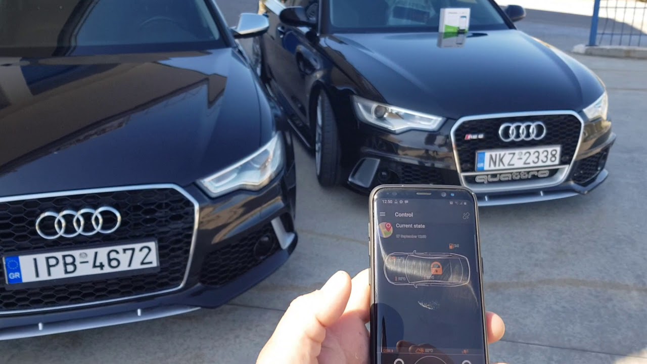 Audi A6 RS6 C7 Alarm Pandora Smart Pro V2 professional installation by #carner Greece
