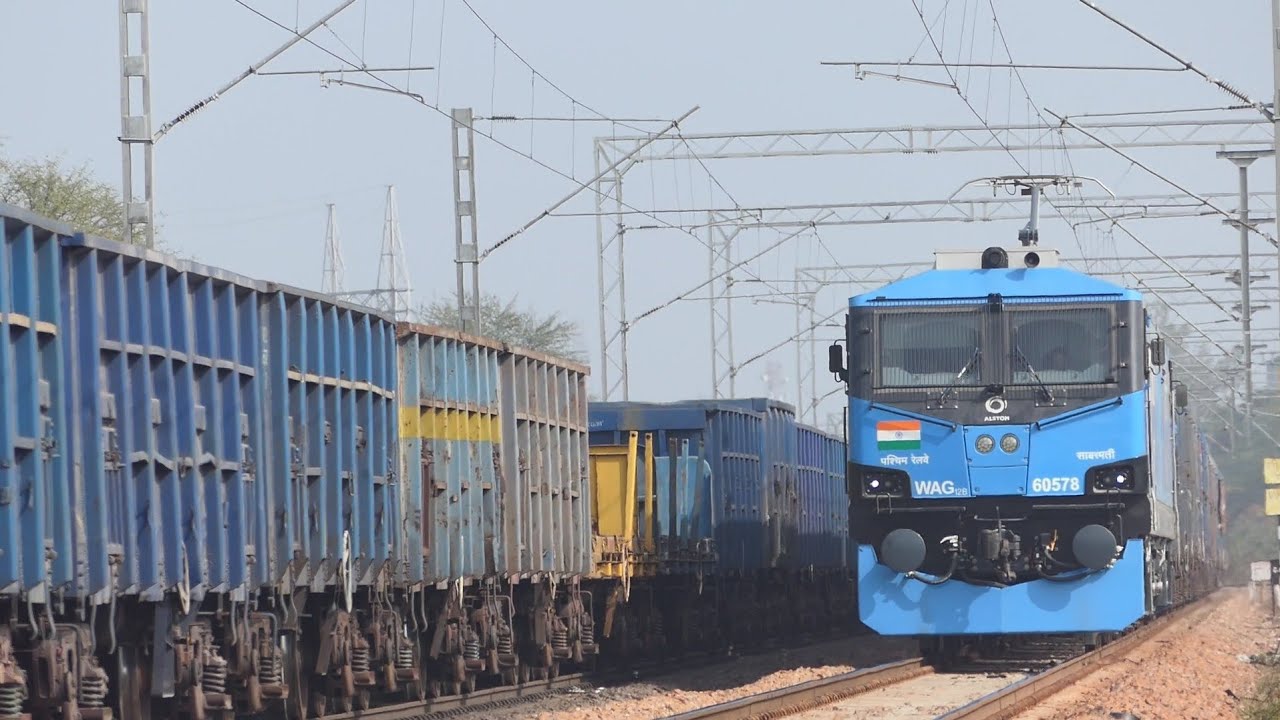 Crossing Goods Freight TRAINS WAG 12B with Express TRAINS | Indian Railways | NWR Dausa bhankari 