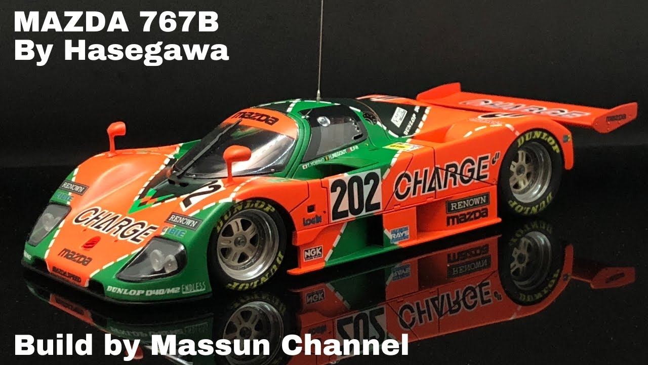 コンパウンド不要！半艶セミグロスボディ！CHARGE MAZDA767B製作　まっすんのカーモデルチャンネル！