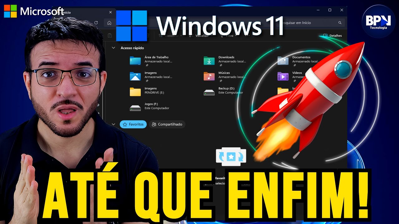 AGORA SIM! Microsoft Acelera o Explorador de Arquivos do Windows 11!