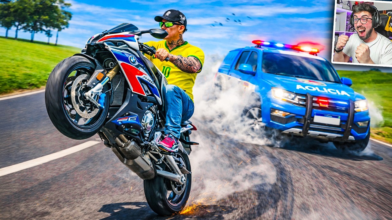 HUMILLO A LA POLICIA CON MI NUEVA MOTO 😎 | Elite Auto Brasil