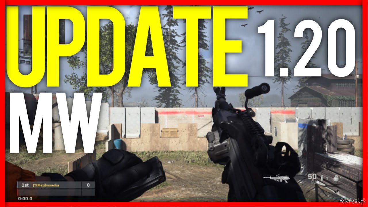 Modern Warfare UPDATE 1.20 PATCH Notes - MW UPDATE 1.20 PATCH Notes - NEW OBSIDIAN CAMO,NEW KNIFE!