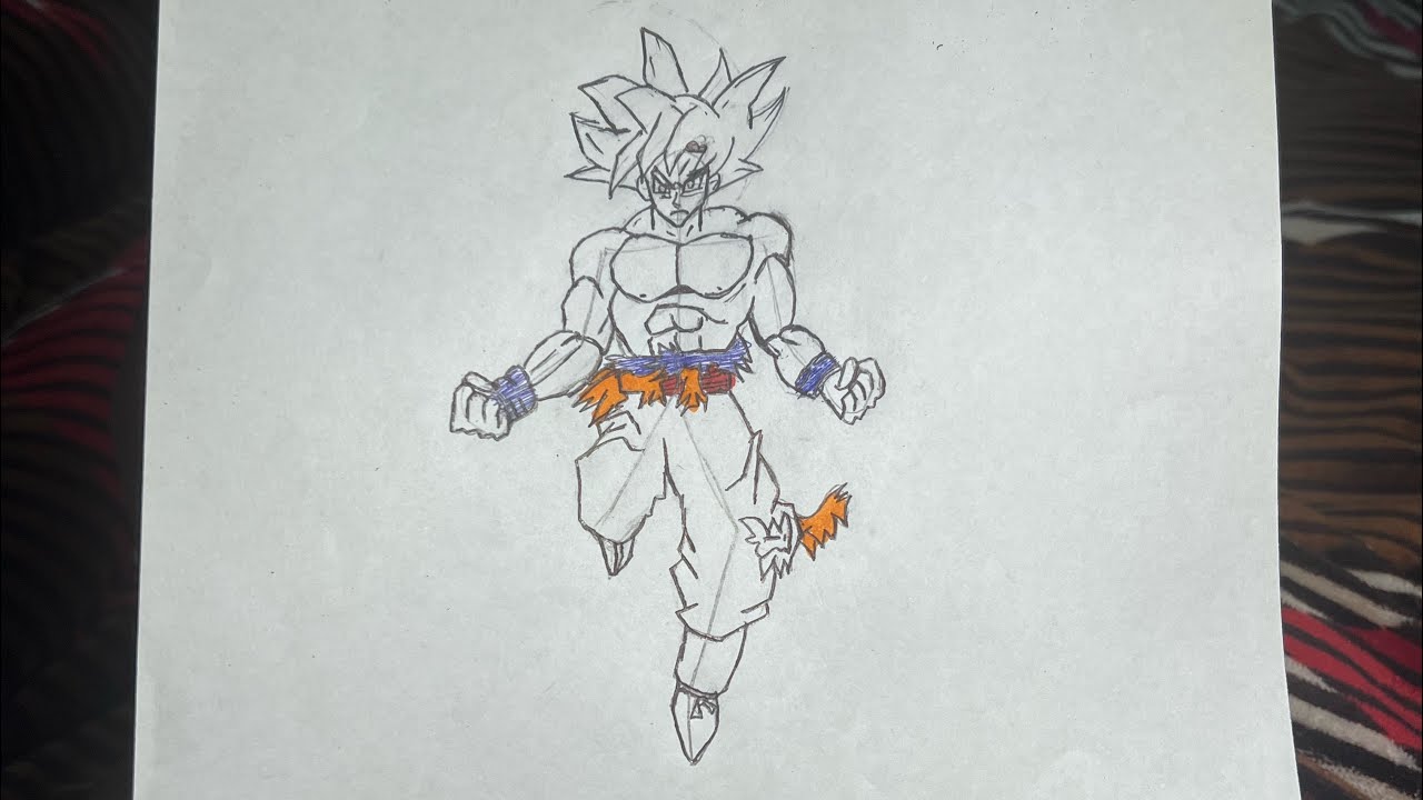 How to draw goku from dragon Ball learn step by step