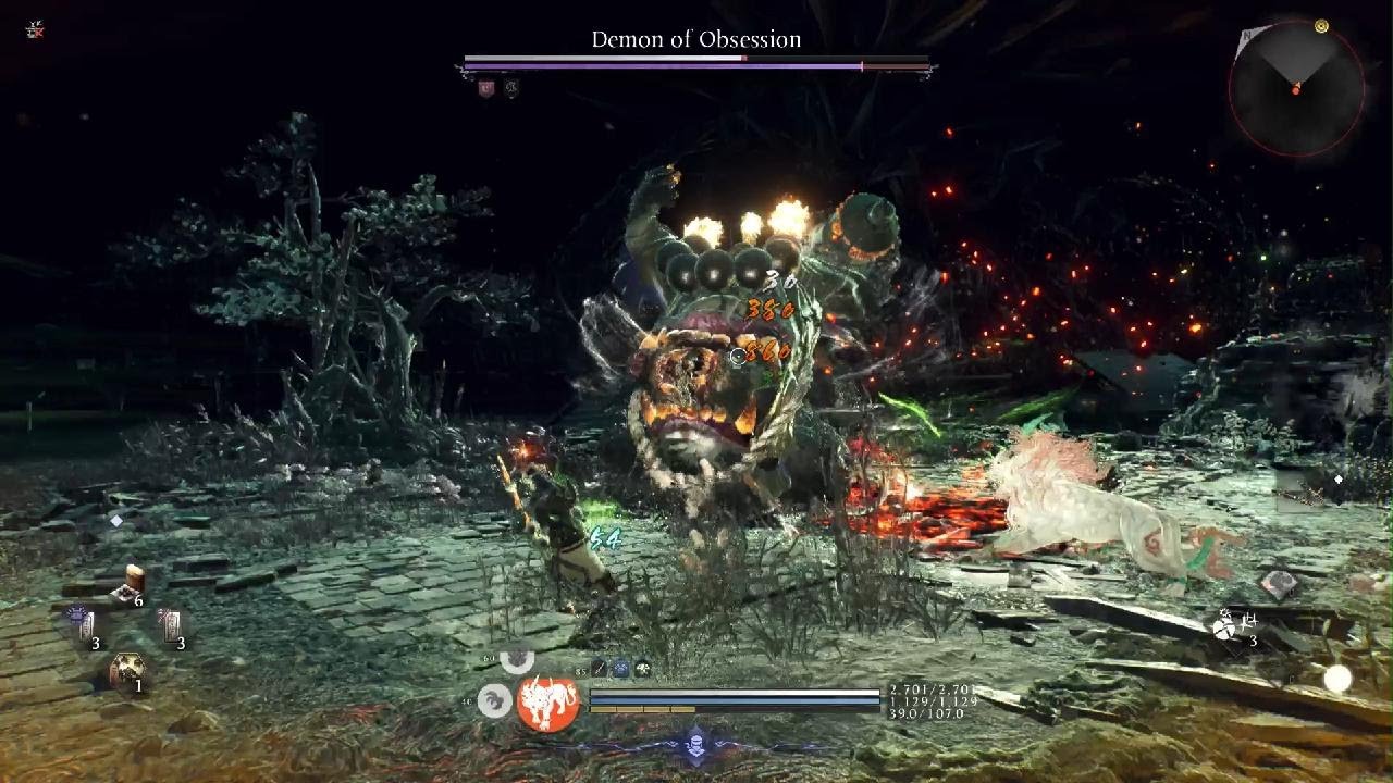 Nioh 3-Demon of Obsession Boss Fight
