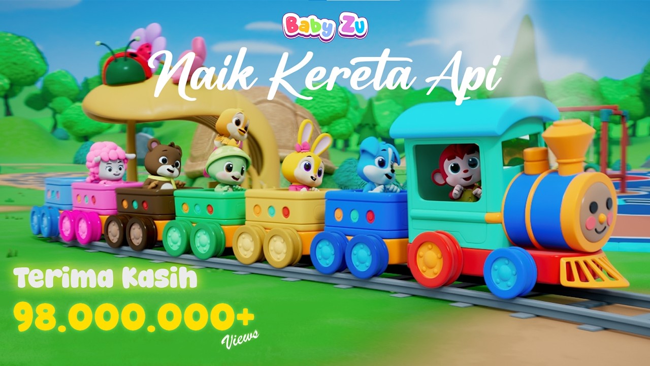 Naik Kereta Api ♪  Lagu anak Indonesia populer ♪  BabyZu