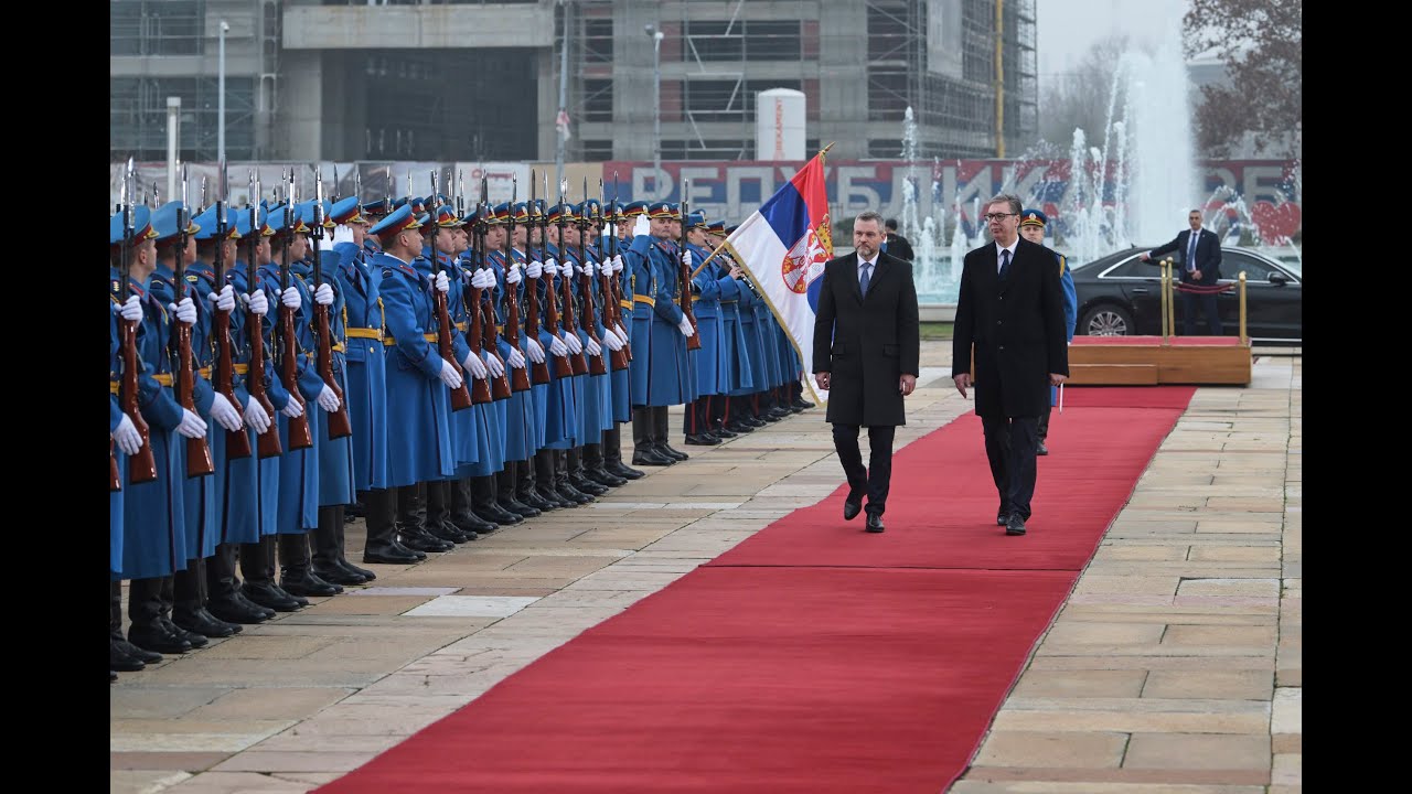 Predsednik Vučić dočekao predsednika Slovačke Republike Pelegrinija