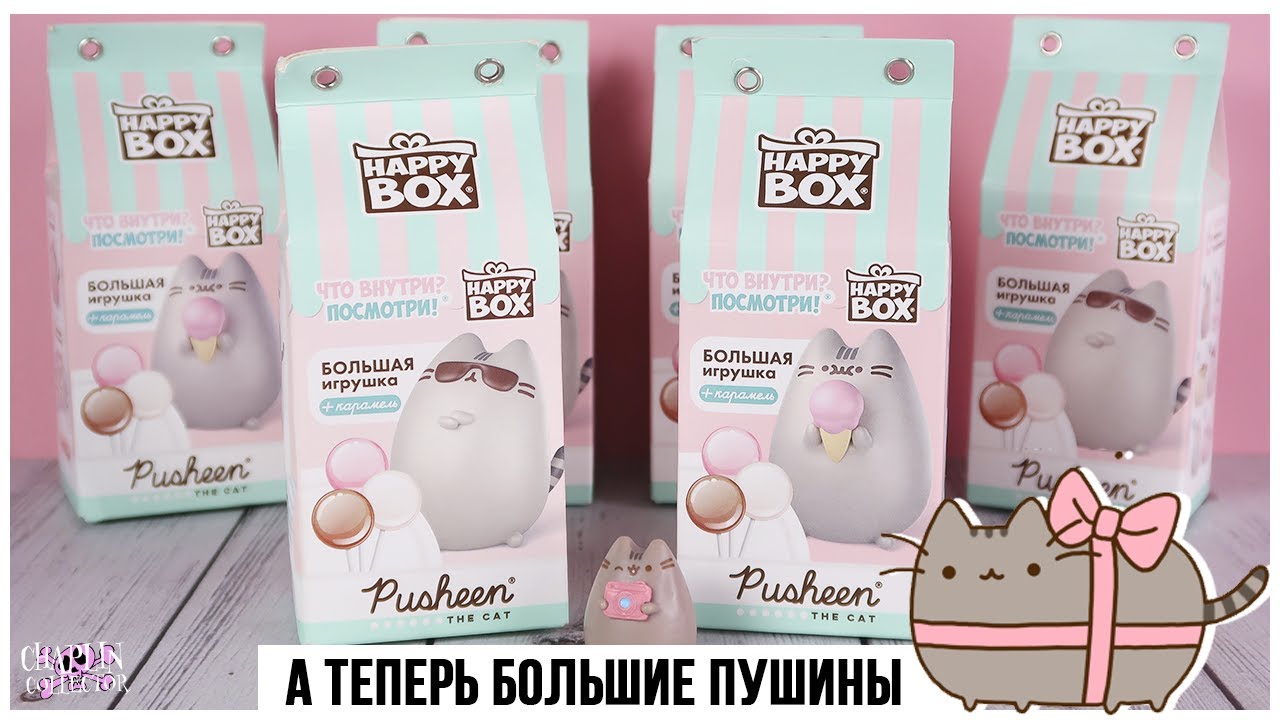 Pusheen cat💕 в Happy Box | Большие котики Пушин от Сладкой Сказки