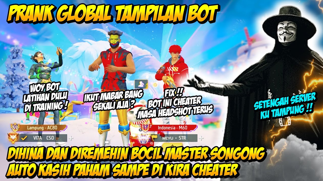 PRANK GLOBAL TAMPILAN BOT DIKATAIN BOCIL GRANDMASTER SONGONG! NGAMUK AUTO BAR2 SAMPE DIKIRA CHEATER