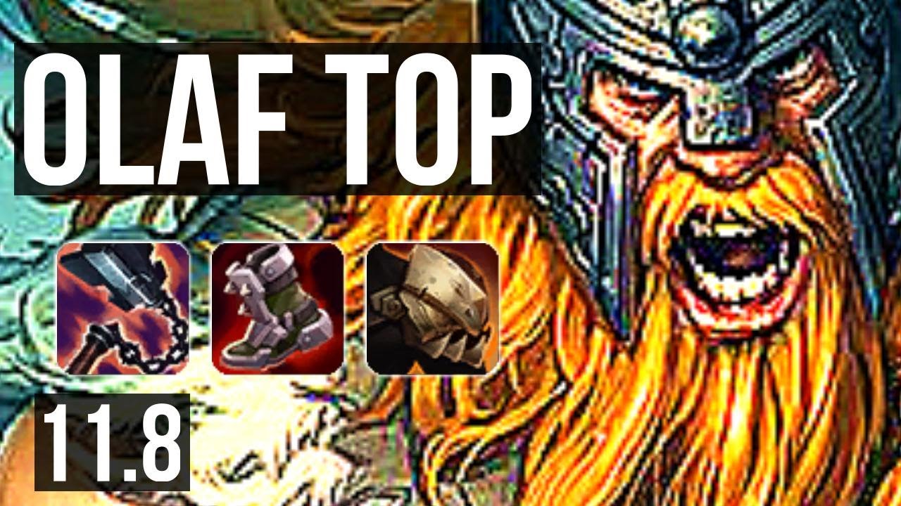 OLAF vs RIVEN (TOP) | 4/0/3, 1.0M mastery, 300+ games | EUW Master | v11.8