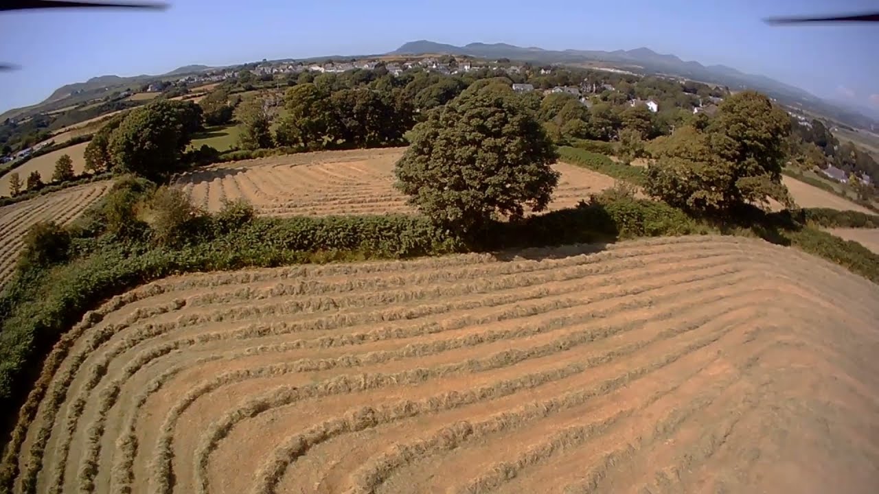 Rowing up hay for bailing