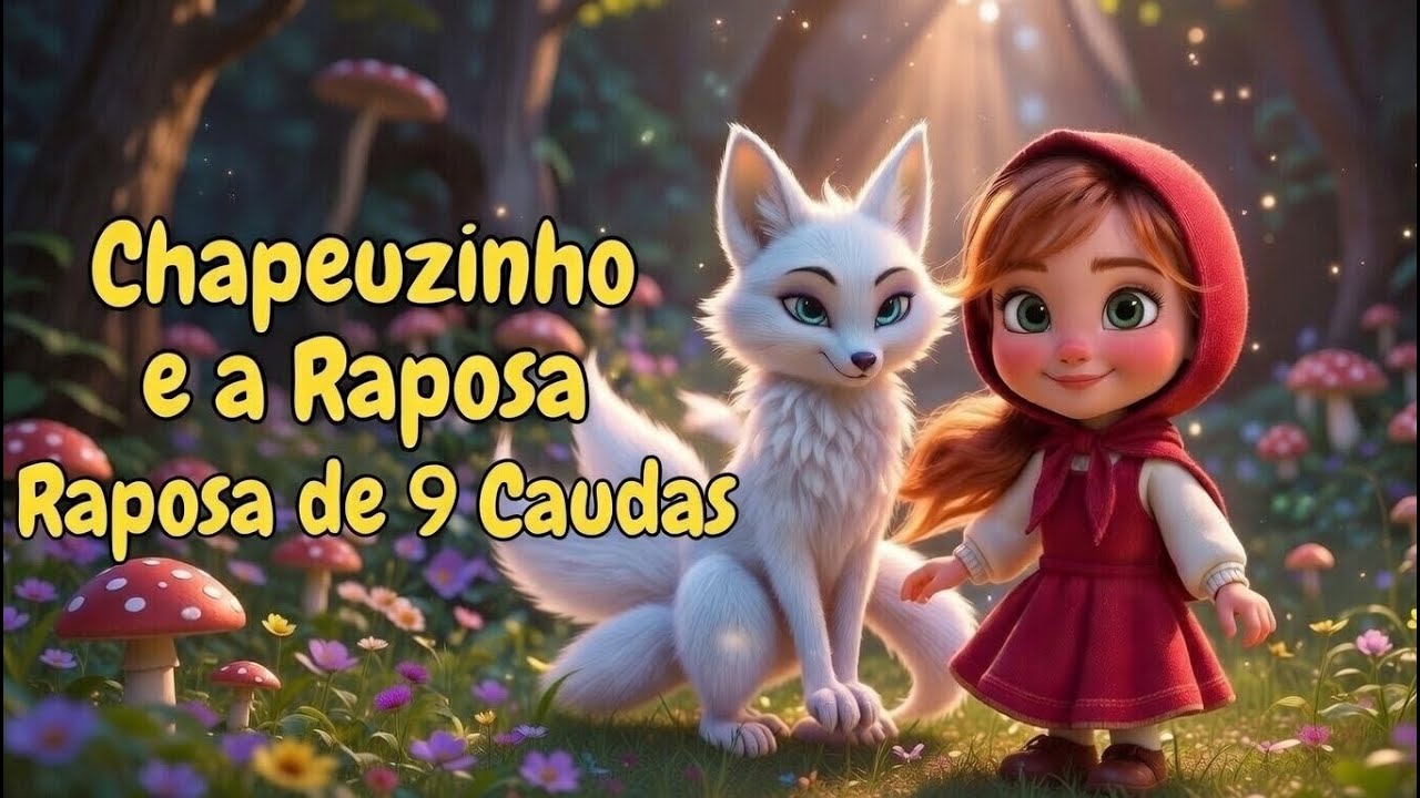 Chapeuzinho Vermelho e a Raposa de 9 Caudas 🦊✨ | História Infantil Mágica