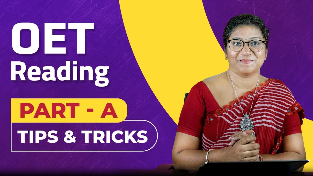 OET Reading Class | Part A Tips & Tricks