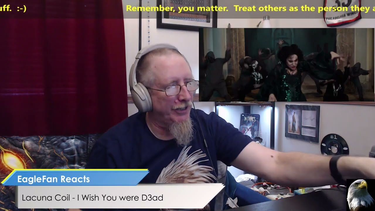 EagleFan Reacts to I Wish You Were D3ad by Lacuna Coil - Love It