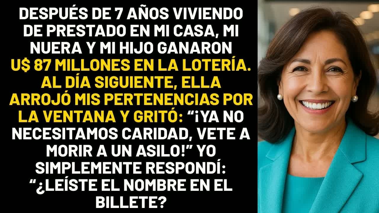 Después de 7 años viviendo de prestado en mi casa, mi nuera y mi hijo ganaron 87 millones en la