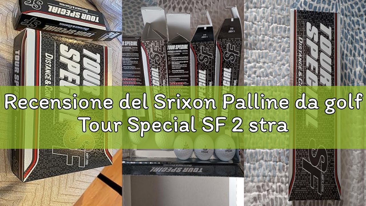 Recensione del Srixon Palline da golf Tour Special SF 2 strati Unisex Adulto, Bianco, M, 15 Unità