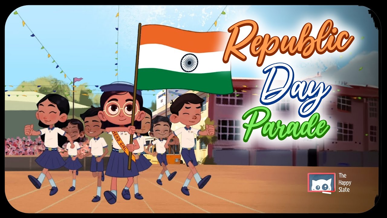 Republic Day Parade Aur Mummy | Love is the Power | 2D Animation Video | School Days |  March Past
